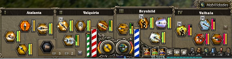 Skills da Atalanta, Tier 1 ao Tier 4