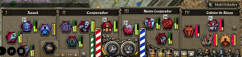 Skills do Xamã, Tier 1 ao Tier 4