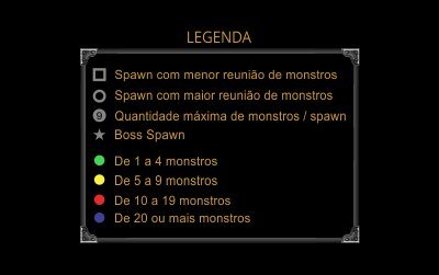 Legenda antiga dos mapas de spawn do Priston Tale